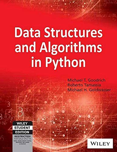 Containers, Sets, Lists, Stacks, Maps, BidiMaps, Trees, HashSet etc. . Data structures and algorithms in python pdf